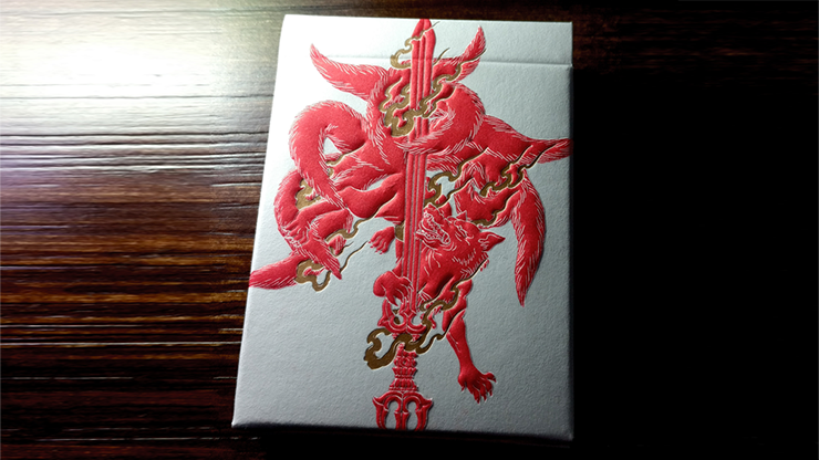 PlayingCardDecks.com-Sumi Kitsune Tale Teller (Craft Tuck) Playing Cards USPCC