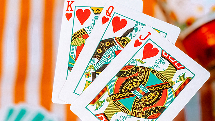 PlayingCardDecks.com-Summer NOC Pro Sunset Orange Marked Playing Cards USPCC