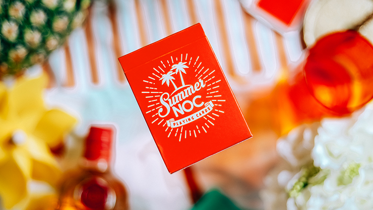PlayingCardDecks.com-Summer NOC Pro Sunset Orange Marked Playing Cards USPCC