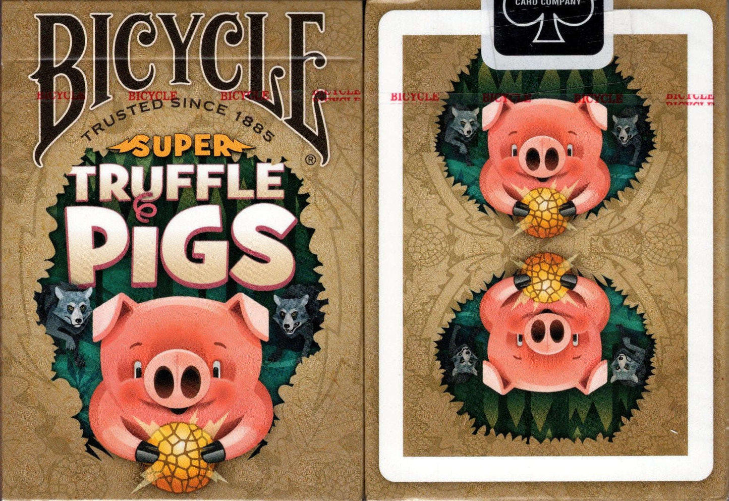 PlayingCardDecks.com-Super Truffle Pigs Bicycle Playing Cards