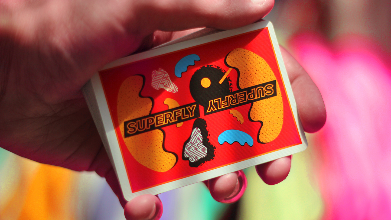 PlayingCardDecks.com-Superfly Butterfingers Red Playing Cards USPCC