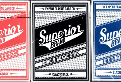 PlayingCardDecks.com-Superior Brand Playing Cards 3 Deck Set EPCC