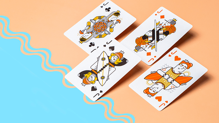 PlayingCardDecks.com-Surfboard v2 Marked Playing Cards USPCC