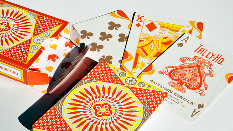 PlayingCardDecks.com-Tally-Ho Autumn Circle Cardistry Playing Cards