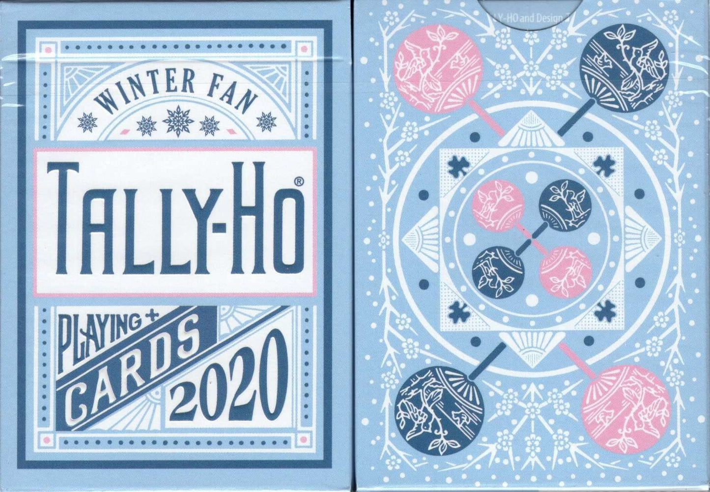 PlayingCardDecks.com-Tally-Ho Winter Fan Cardistry Playing Cards