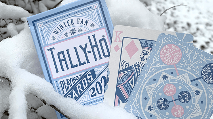 PlayingCardDecks.com-Tally-Ho Winter Fan Cardistry Playing Cards