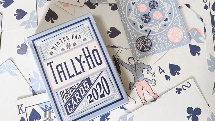 PlayingCardDecks.com-Tally-Ho Winter Fan Cardistry Playing Cards