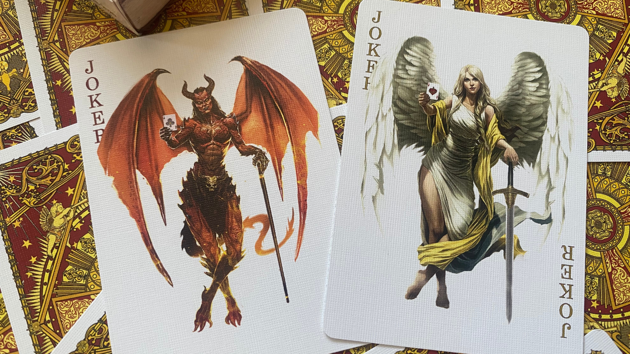 PlayingCardDecks.com-Testament Classic Antique Gold Gilded Playing Cards USPCC