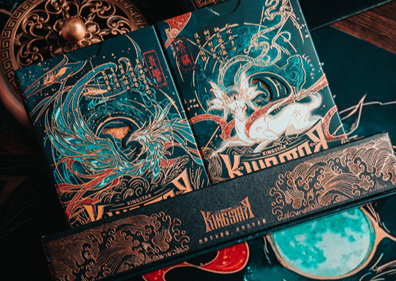 PlayingCardDecks.com-The Classic of Mountains & Rivers 2 Deck Set in Collector's Box