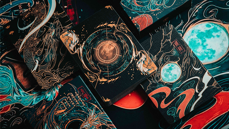 PlayingCardDecks.com-The Classic of Mountains & Rivers 2 Deck Set in Collector's Box