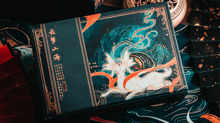 PlayingCardDecks.com-The Classic of Mountains & Rivers 2 Deck Set in Collector's Box