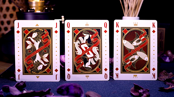 PlayingCardDecks.com-The Constellation Champagne Gold Playing Cards Cartamundi