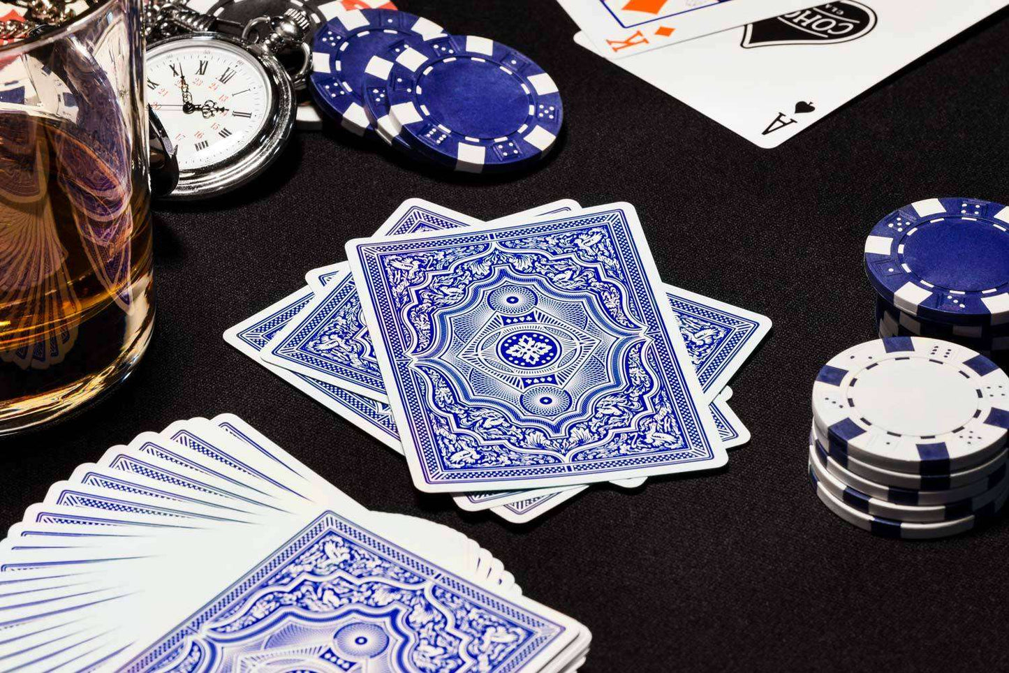 PlayingCardDecks.com-Cohort Blue Marked Playing Cards Cartamundi