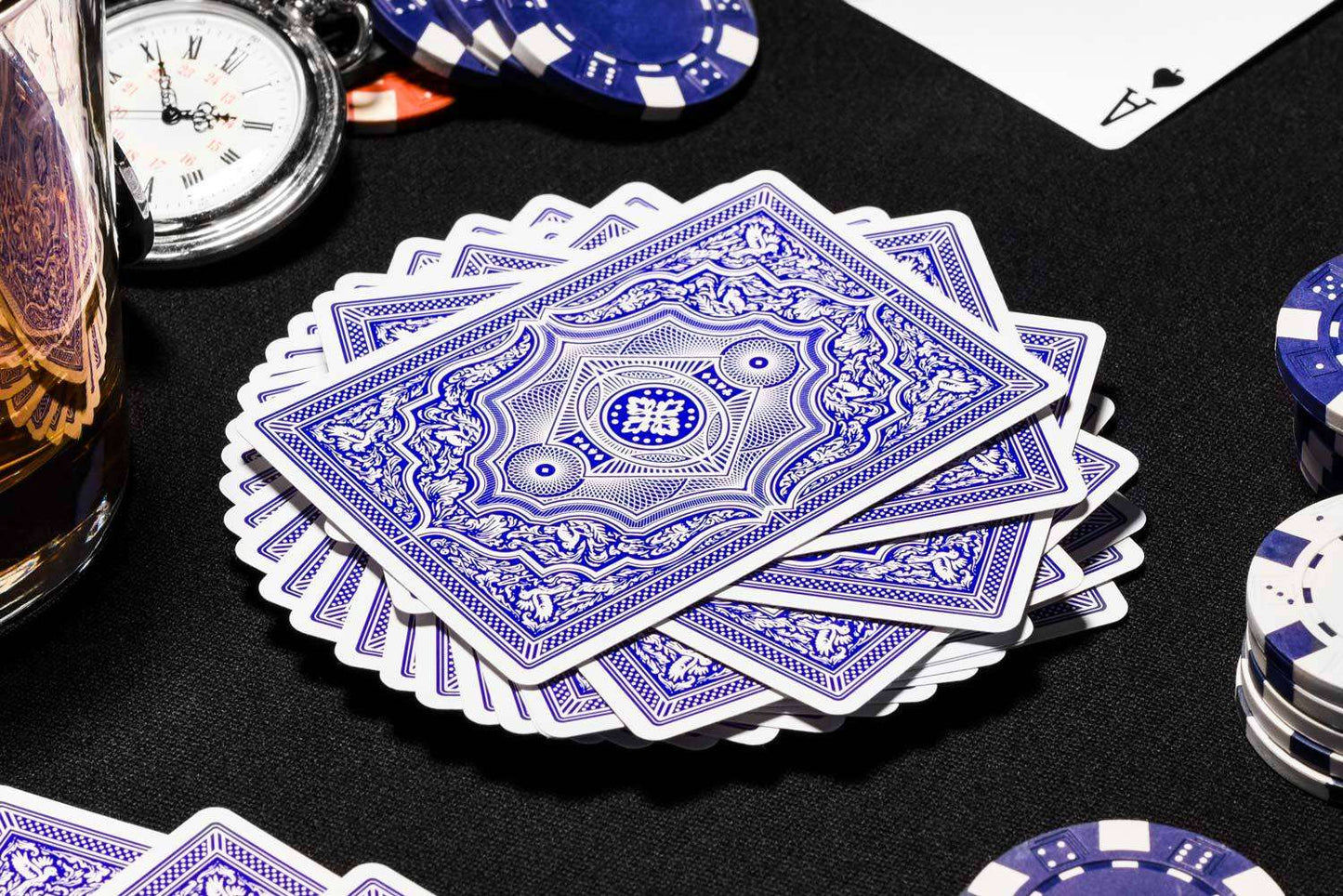 PlayingCardDecks.com-Cohort Blue Marked Playing Cards Cartamundi