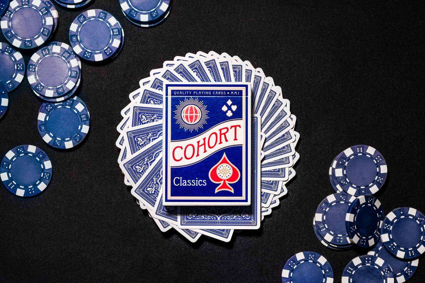 PlayingCardDecks.com-Cohort Blue Marked Playing Cards Cartamundi