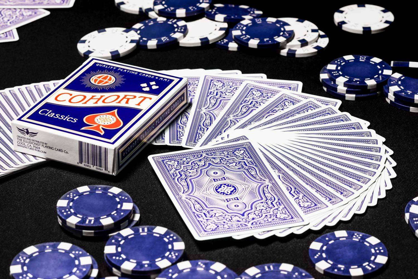 PlayingCardDecks.com-Cohort Blue Marked Playing Cards Cartamundi