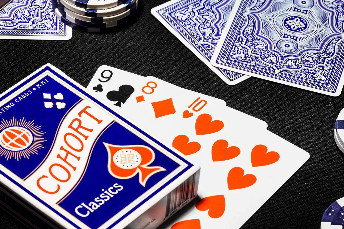PlayingCardDecks.com-Cohort Blue Marked Playing Cards Cartamundi