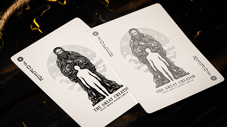 PlayingCardDecks.com-The Great Creator Foil Playing Cards 2 Deck Set TPCC