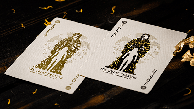 PlayingCardDecks.com-The Great Creator Foil Playing Cards 2 Deck Set TPCC