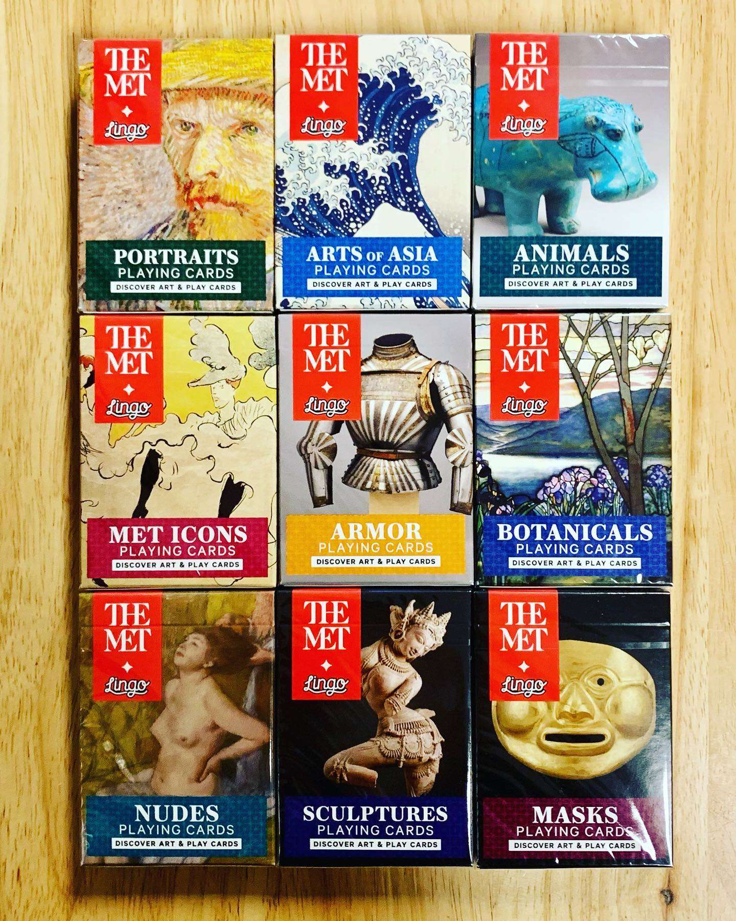 PlayingCardDecks.com-The Met Playing Cards 9 Deck Set USPCC