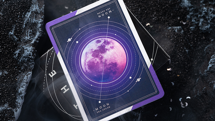 PlayingCardDecks.com-The Moon Purple Cardistry Cards Poker Size Deck USPCC