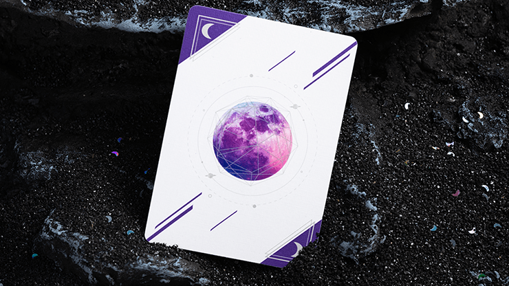 PlayingCardDecks.com-The Moon Purple Cardistry Cards Poker Size Deck USPCC
