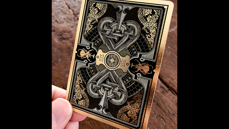 PlayingCardDecks.com-The Parlour Black Playing Cards Cartamundi