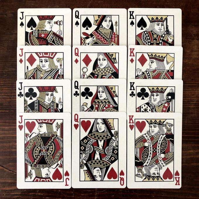 PlayingCardDecks.com-The Parlour Black Playing Cards Cartamundi