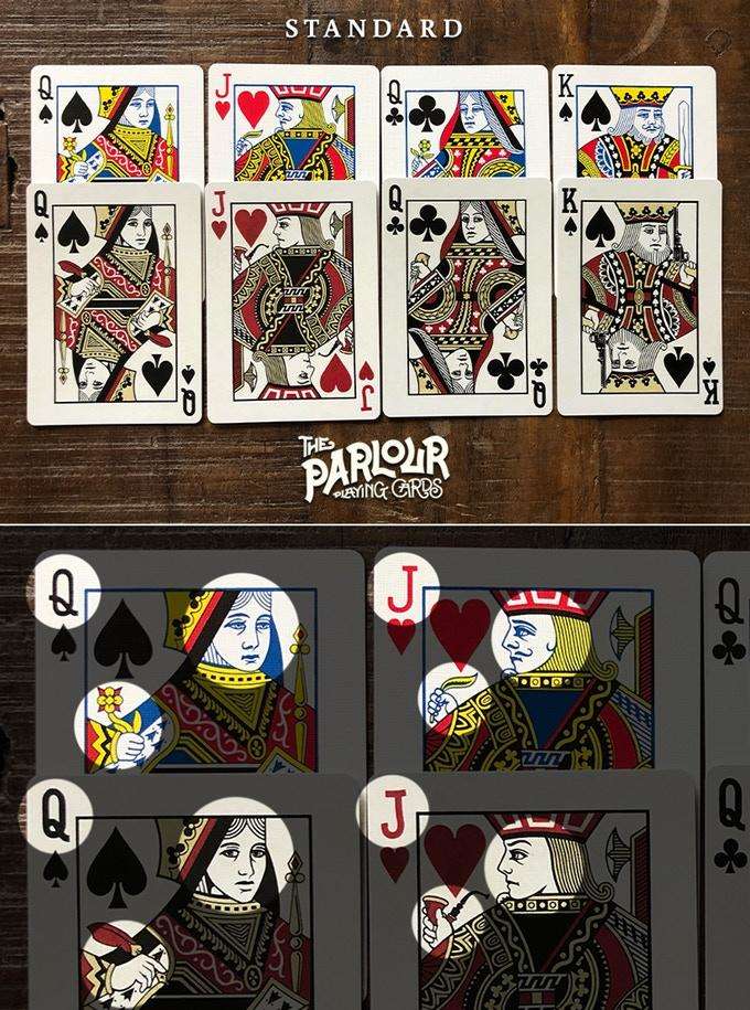 PlayingCardDecks.com-The Parlour Black Playing Cards Cartamundi