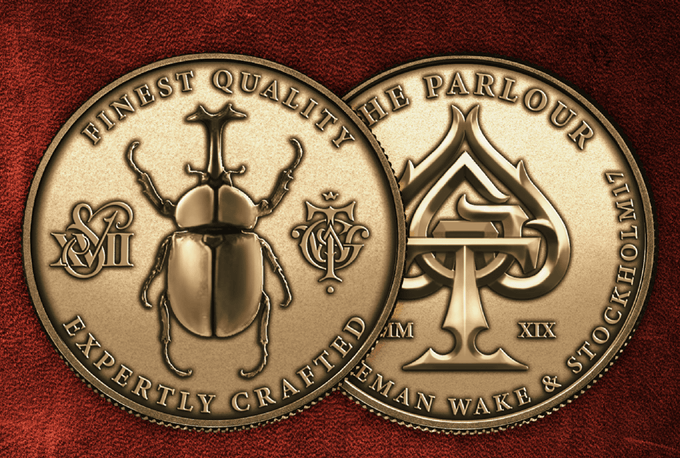 PlayingCardDecks.com-The Parlour Card Cover Coin