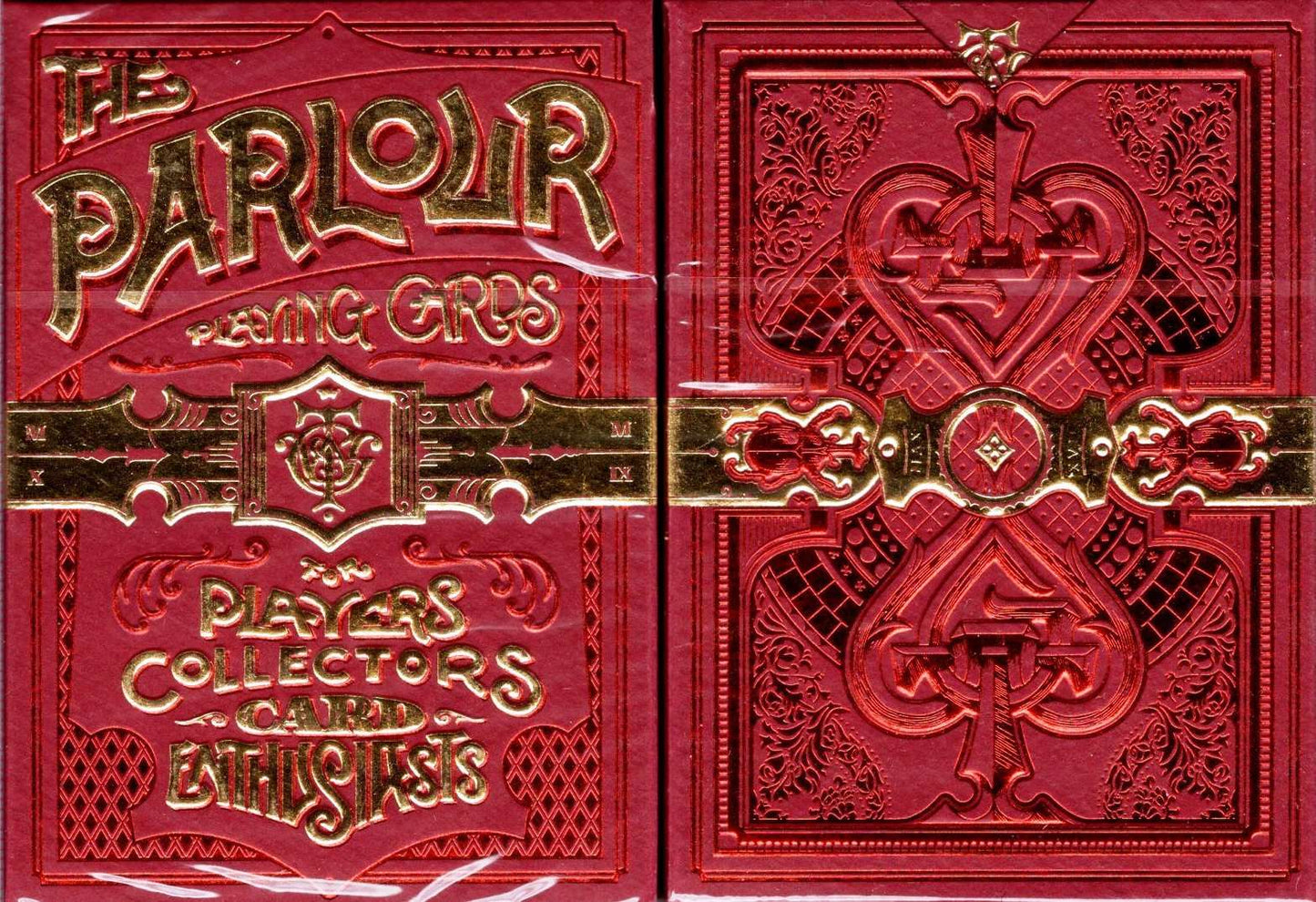 PlayingCardDecks.com-The Parlour Playing Cards Cartamundi: Red