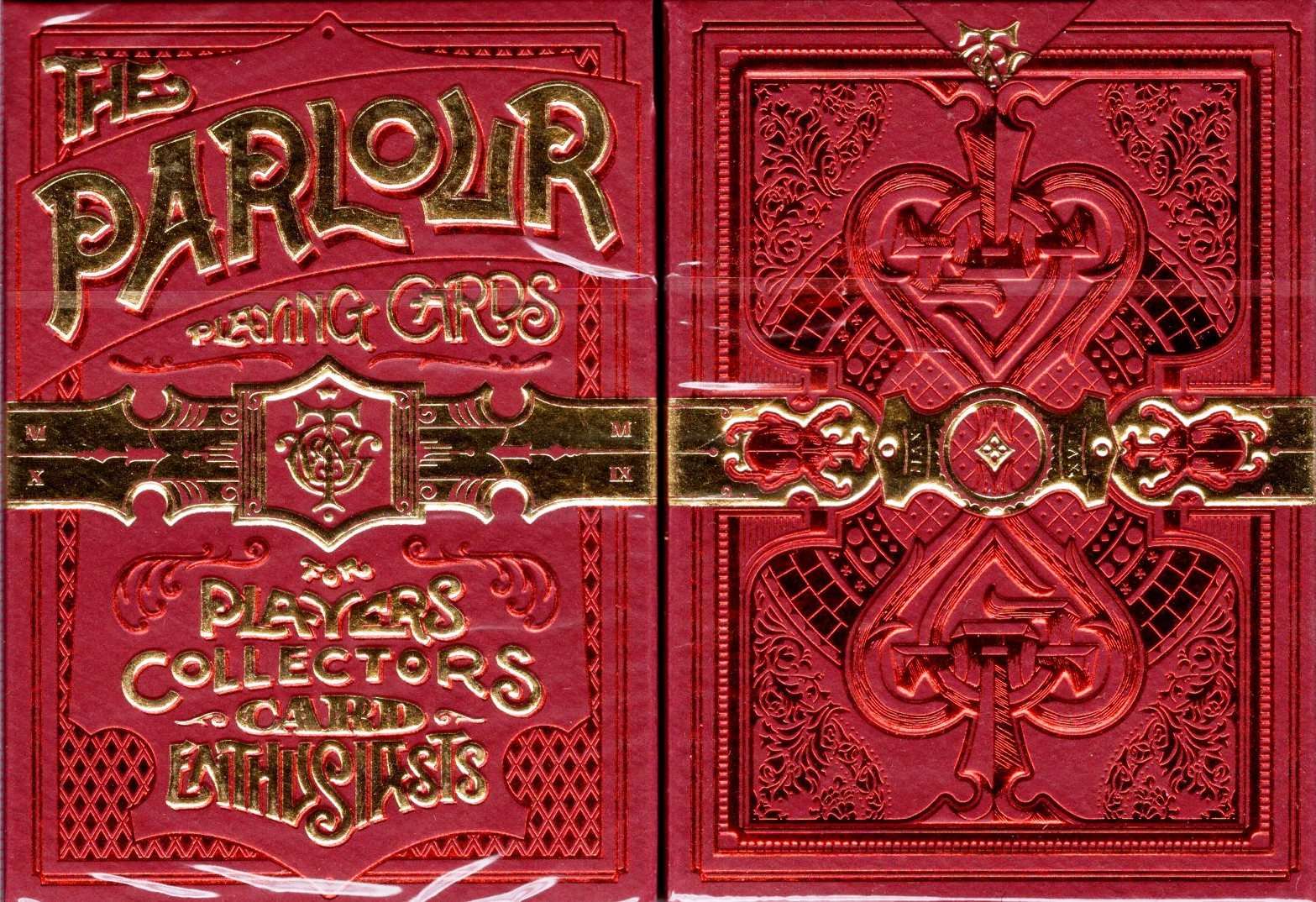 PlayingCardDecks.com-The Parlour Playing Cards Cartamundi: Red