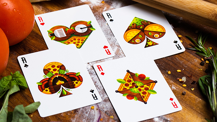 PlayingCardDecks.com-The Royal Pizza Palace 2 Deck Set TPCC