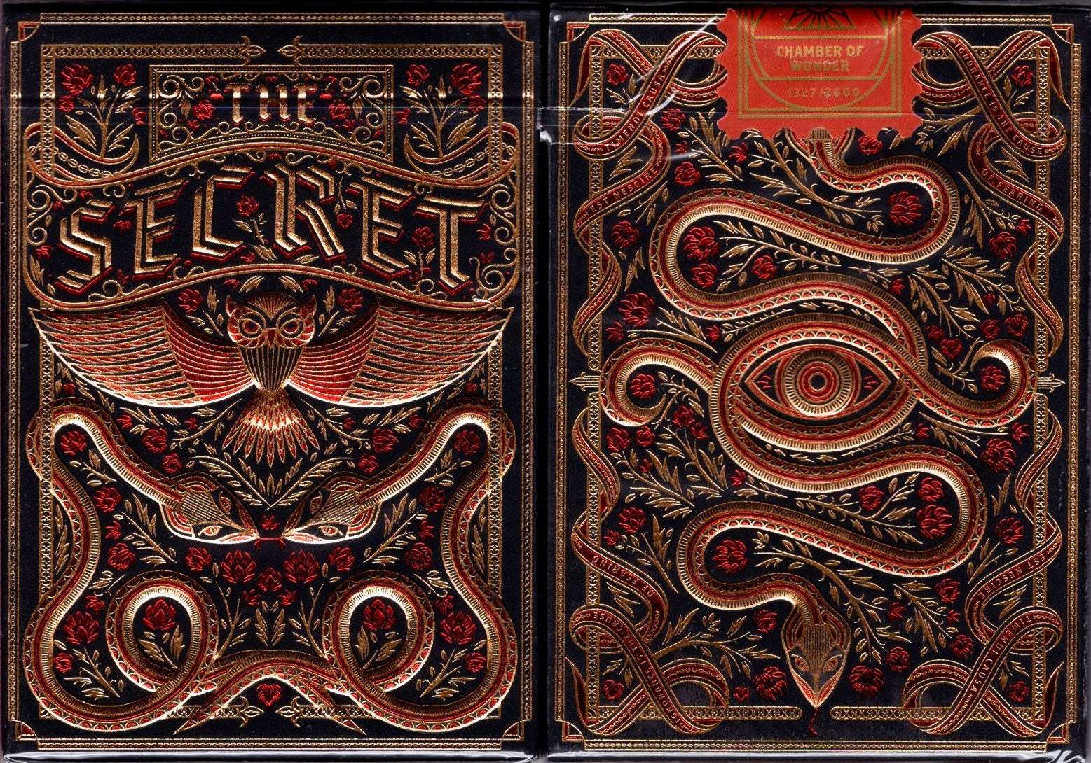 PlayingCardDecks.com-The Secret Scarlet Playing Cards TWPCC