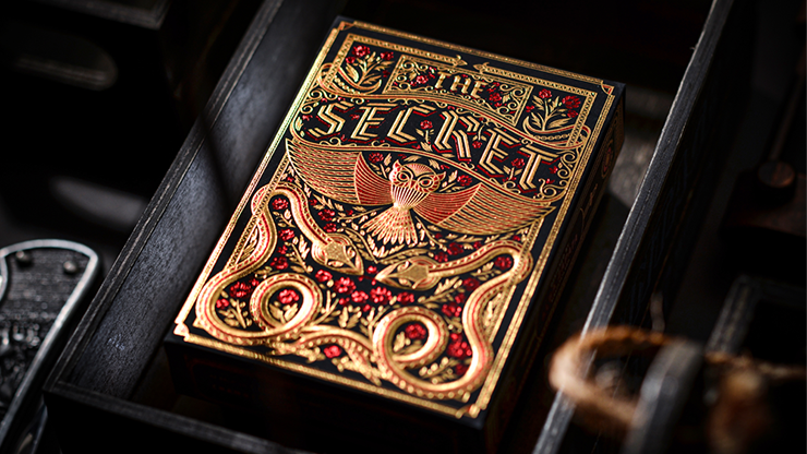 PlayingCardDecks.com-The Secret Scarlet Playing Cards TWPCC