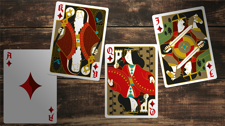 PlayingCardDecks.com-The Secret Tale of King Arthur White Playing Cards WJPC