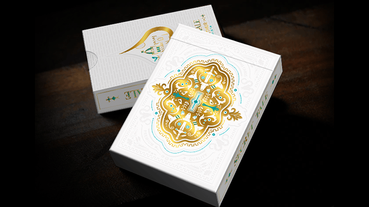 PlayingCardDecks.com-The Secret Tale of King Arthur White Playing Cards WJPC