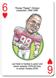 Ohio State Football Heroes Playing Cards