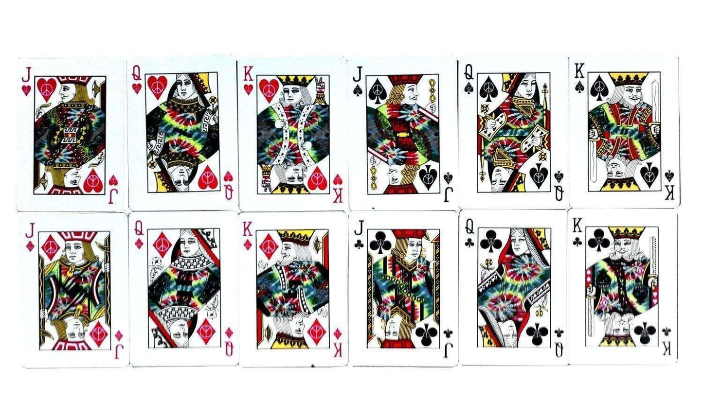 PlayingCardDecks.com-Tie Dye v4 Bicycle Playing Cards