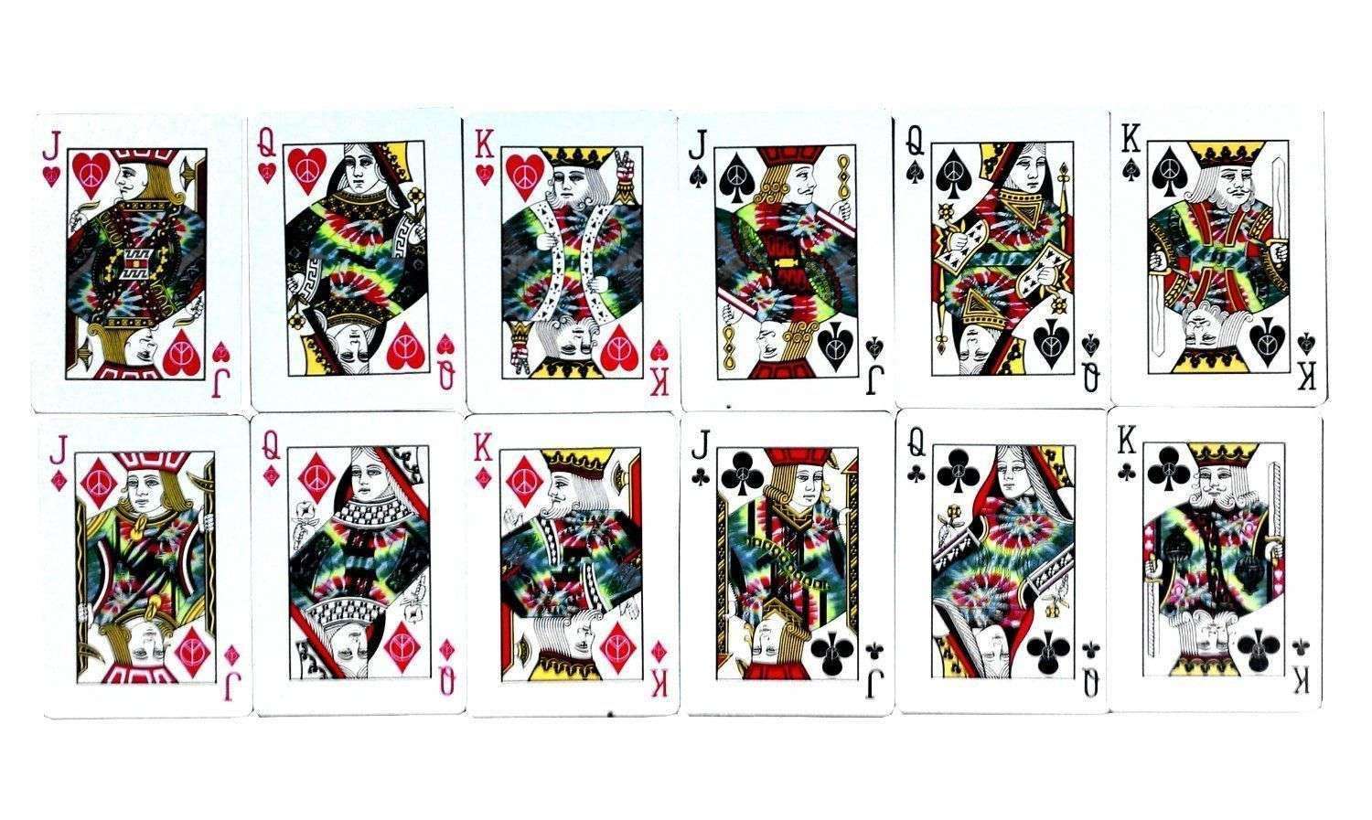 PlayingCardDecks.com-Tie Dye v4 Bicycle Playing Cards
