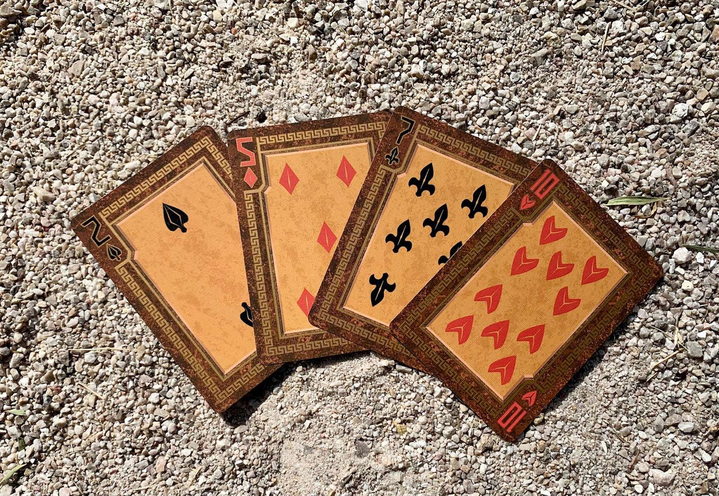 PlayingCardDecks.com-Trojan War Gilded Bicycle Playing Cards