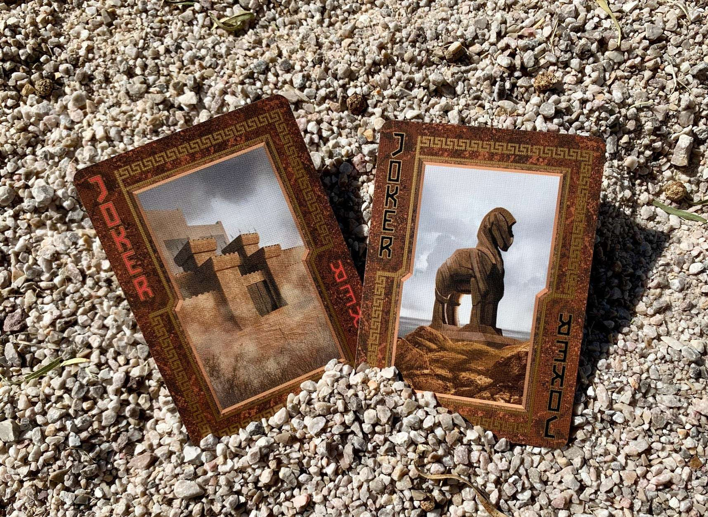 PlayingCardDecks.com-Trojan War Gilded Bicycle Playing Cards