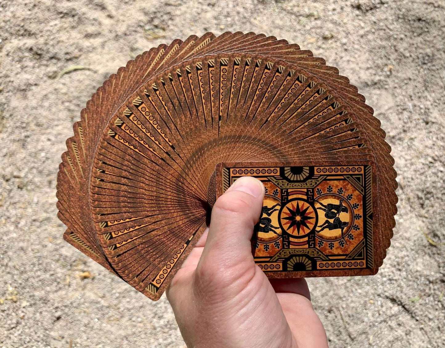 PlayingCardDecks.com-Trojan War Gilded Bicycle Playing Cards