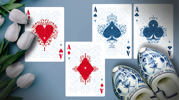 PlayingCardDecks.com-Tulip White Playing Cards LPCC