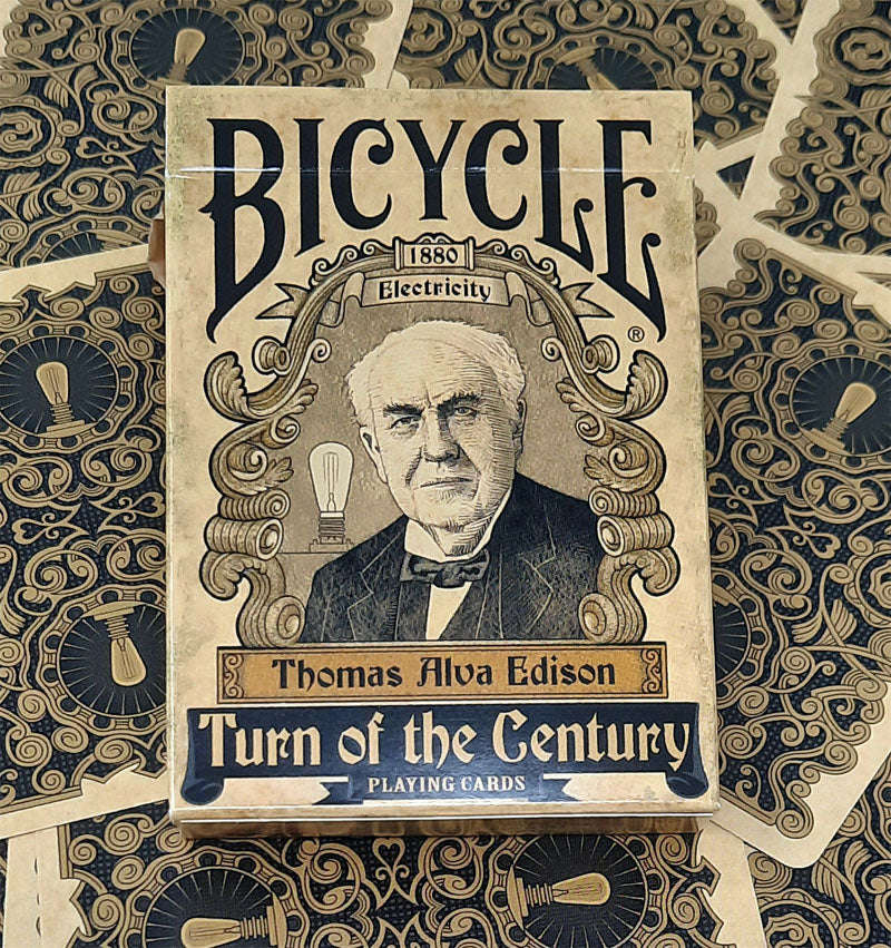 PlayingCardDecks.com-Turn of the Century Electricity Bicycle Playing Cards