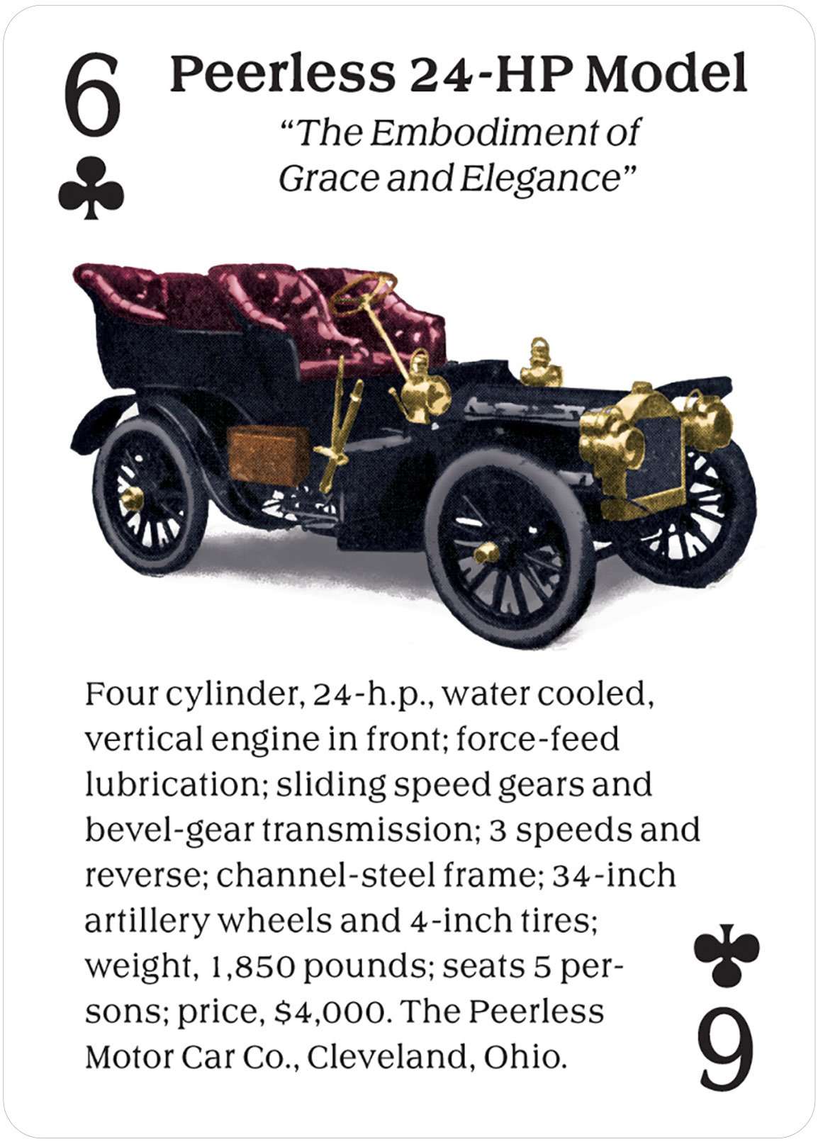 PlayingCardDecks.com-Turn of the Century Motor Cars Playing Cards USGS