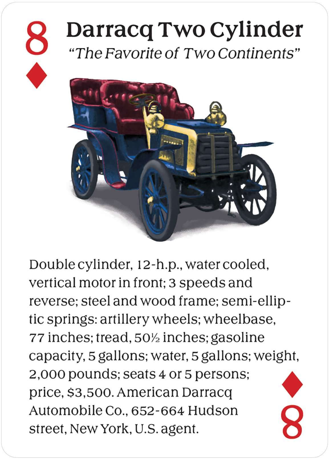 PlayingCardDecks.com-Turn of the Century Motor Cars Playing Cards USGS