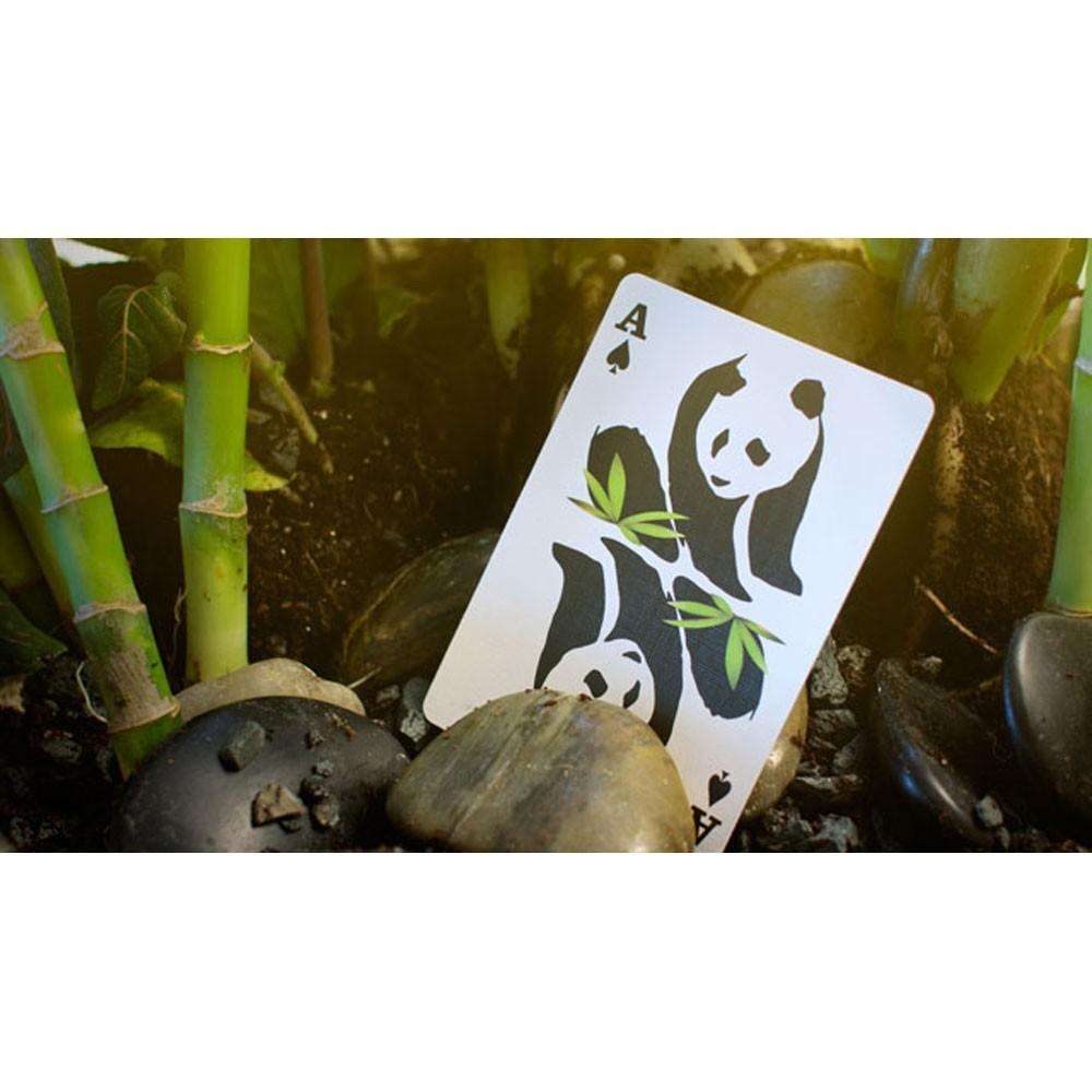 PlayingCardDecks.com-Pandamonium Green Bicycle Playing Cards