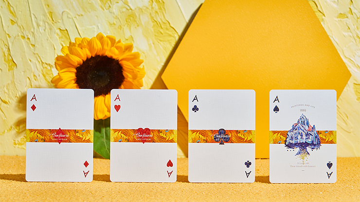 PlayingCardDecks.com-Van Gogh Sunflowers Playing Cards USPCC