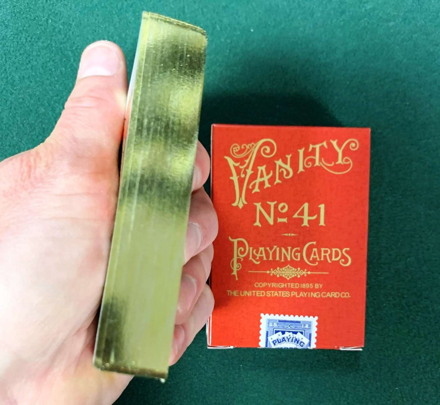 PlayingCardDecks.com-Vanity Reproduction Gilded Playing Cards USPCC